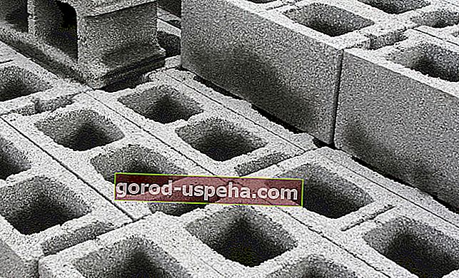 Skladištite betonskim blokovima